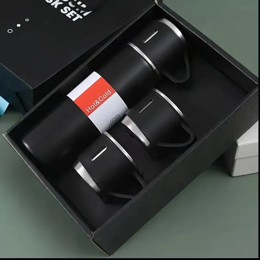 Kit de termos de acero inoxidable para 3 tazas de café, té y agua