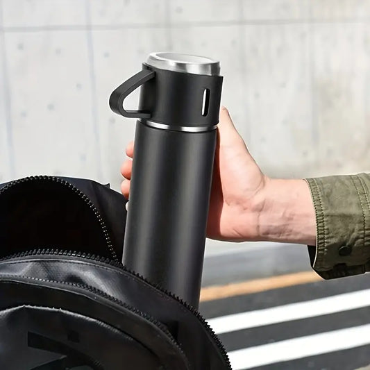 Kit de termos de acero inoxidable para 3 tazas de café, té y agua