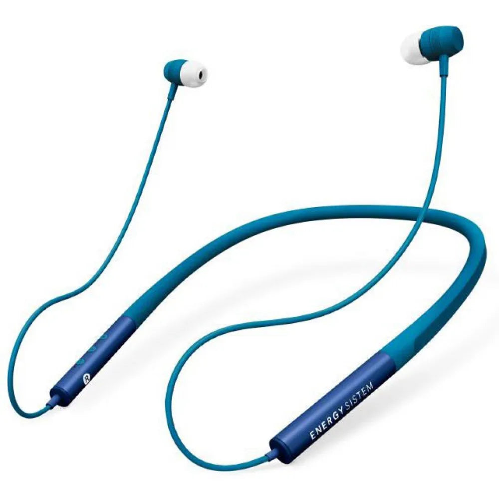 Energy Sistem Neckband 3 - Auriculares Bluetooth con Diseño ergonómico, Color Azul