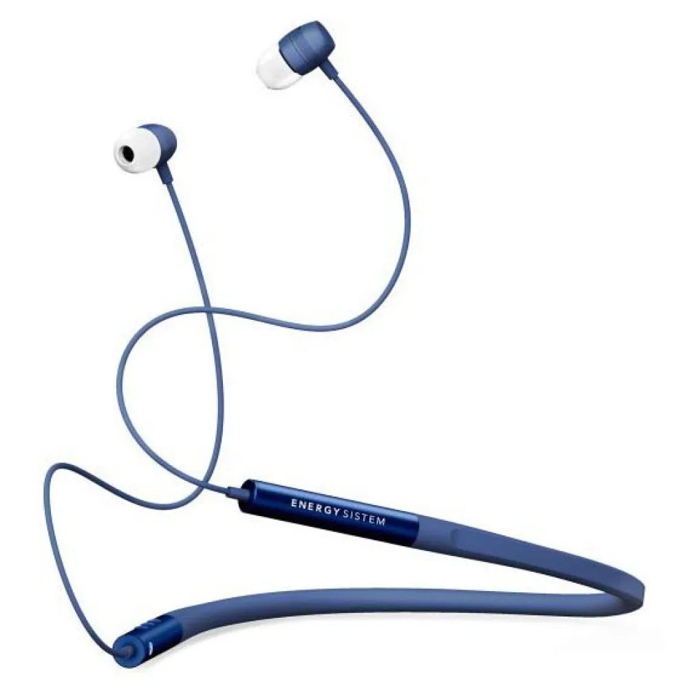 Energy Sistem Neckband 3 - Auriculares Bluetooth con Diseño ergonómico, Color Azul