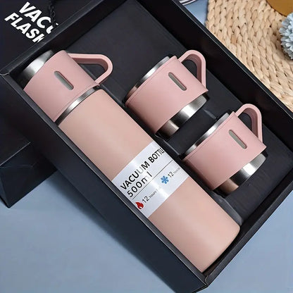 Kit de termos de acero inoxidable para 3 tazas de café, té y agua