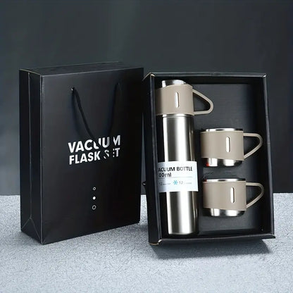 Kit de termos de acero inoxidable para 3 tazas de café, té y agua
